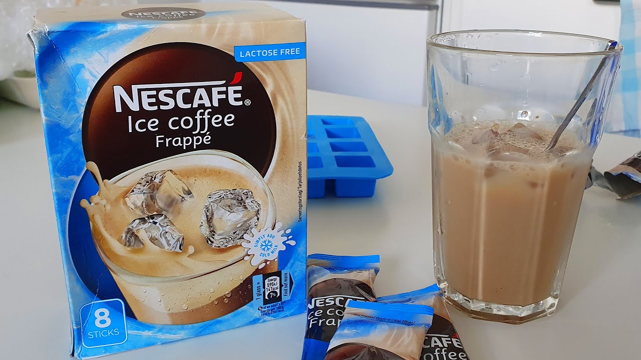 NESCAFÉ Frappé Ice Coffee (Review) Instant Greek Iced Coffee by Nestlé 