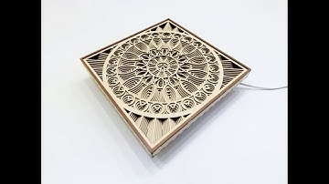 Mandala-V2, Mandala vector, Mandala Scroll Saw pattern, Mandala Laser cut pattern
