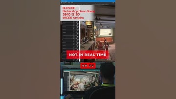 Monster Workstation - Blender Barbershop Demo scene TESTED (june 2024)