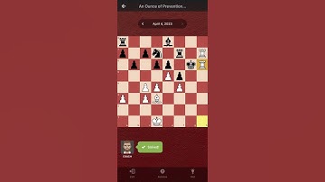 Chess.com Daily Puzzle #23 - April 4, 2023 - An Ounce of Prevention… #chess #chesspuzzle #chessgames
