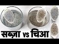 Chia Vs Basil Seeds For Weight Loss | Basil Vs Chia Seeds | Sabja Vs Chia seeds