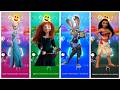 Tiles Hop EDM Rush – Baby Shark Trap Mix  Elsa vs Moana vs Merida Challenge 👑🎮🔥