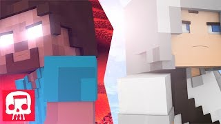 HEROBRINE VS GRIEFER RAP BATTLE by JT Music (Minecraft Song Animation by Fuzeit)