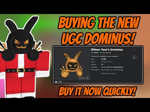 NEW UGC DOMINUS! my new yt vid lol sub to threets #roblox #fyp