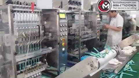 Multilane Stick Packing Machine: High Speed Packaging of Stick Pack (Liquid)