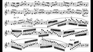 Wieniawski, Henryk op.6 Souvenir de Moskou for violin + piano chords sheet