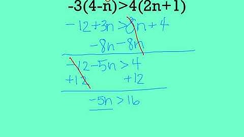 3.4 Video - Solving Multi Step Inequalities