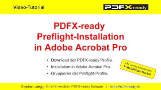 PDFX-ready Preflight-Installation in Adobe Acrobat Pro