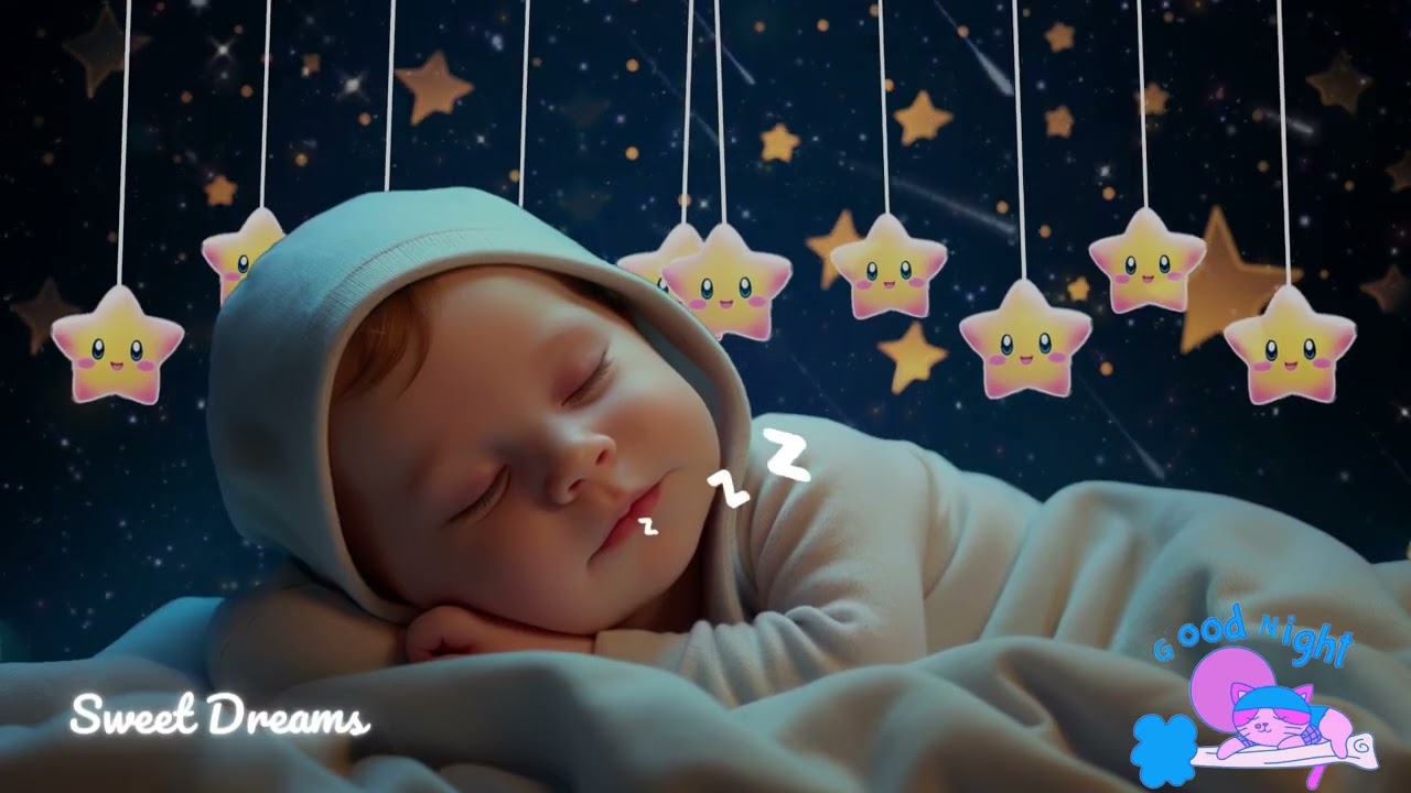 Baby Sleep Music 🌙 Mozart & Brahms Lullabies 🎶 Beat Insomnia Quickly for Peaceful Nights