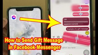 How to Send Gift Message in Facebook Messenger screenshot 5