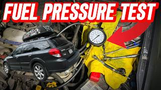 2008 Subaru Outback Fuel Pressure Test - DIY | Bad Fuel Pump? Clogged Fuel Filter? How to set it up!