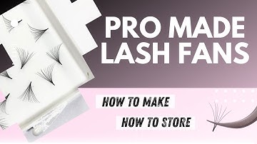 How to make PREMADE/PROMADE eyelash extensions | Volume fans