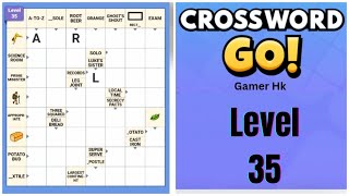 Crossword Go level 35 Walkthrough Solution 
