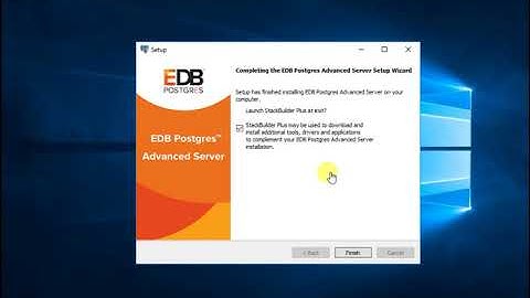 Installation of EDB PostgreSQL Advanced Server PPAS 10 on Windows Server