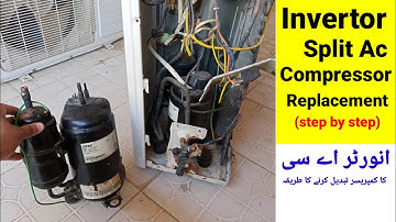 invertor split Ac compressor replacement|how to replace compressor of invertor split ac|invertor com