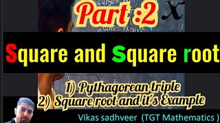 || Square and Square root || Part -2||