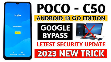 Poco C50 frp bypass (Android 12-13) without pc 2023 New updated.