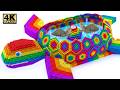 Rescue Turtle From Dry Up Place Build Tortoise Pond From Mini Magnetic Balls Satisfying