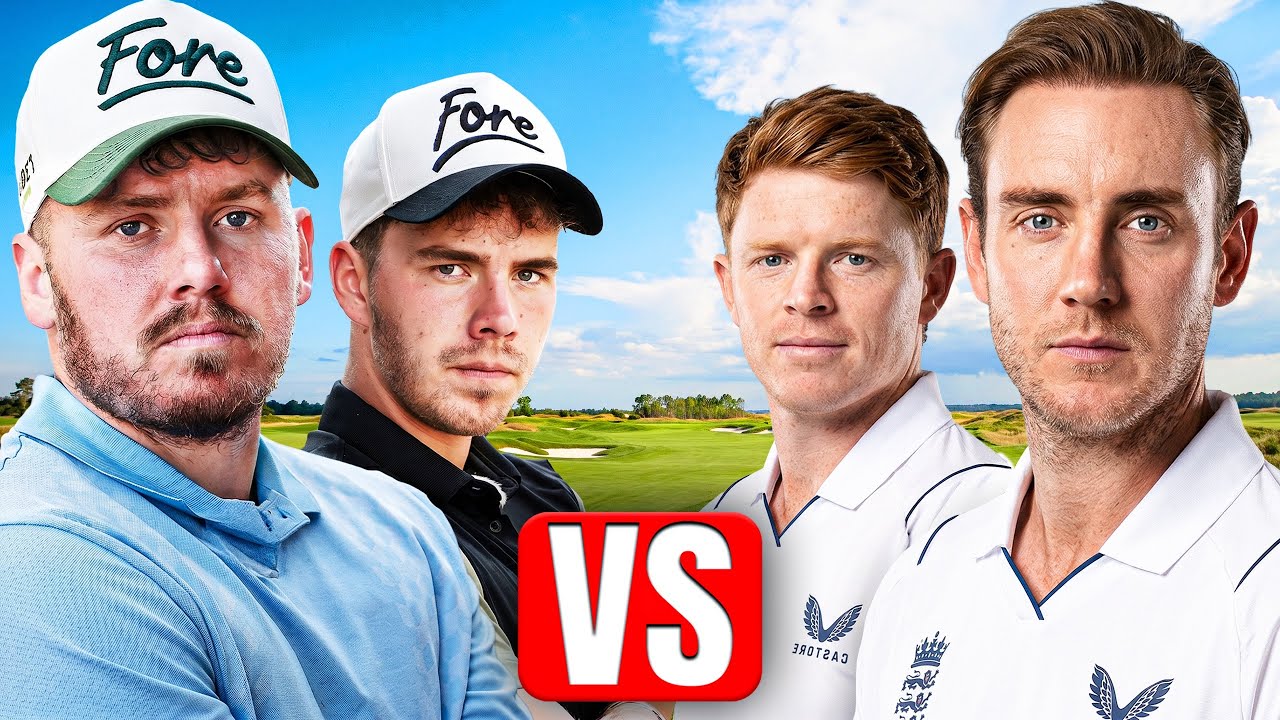 Can We Beat Stuart Broad & Ollie Pope In A Golf Match?  