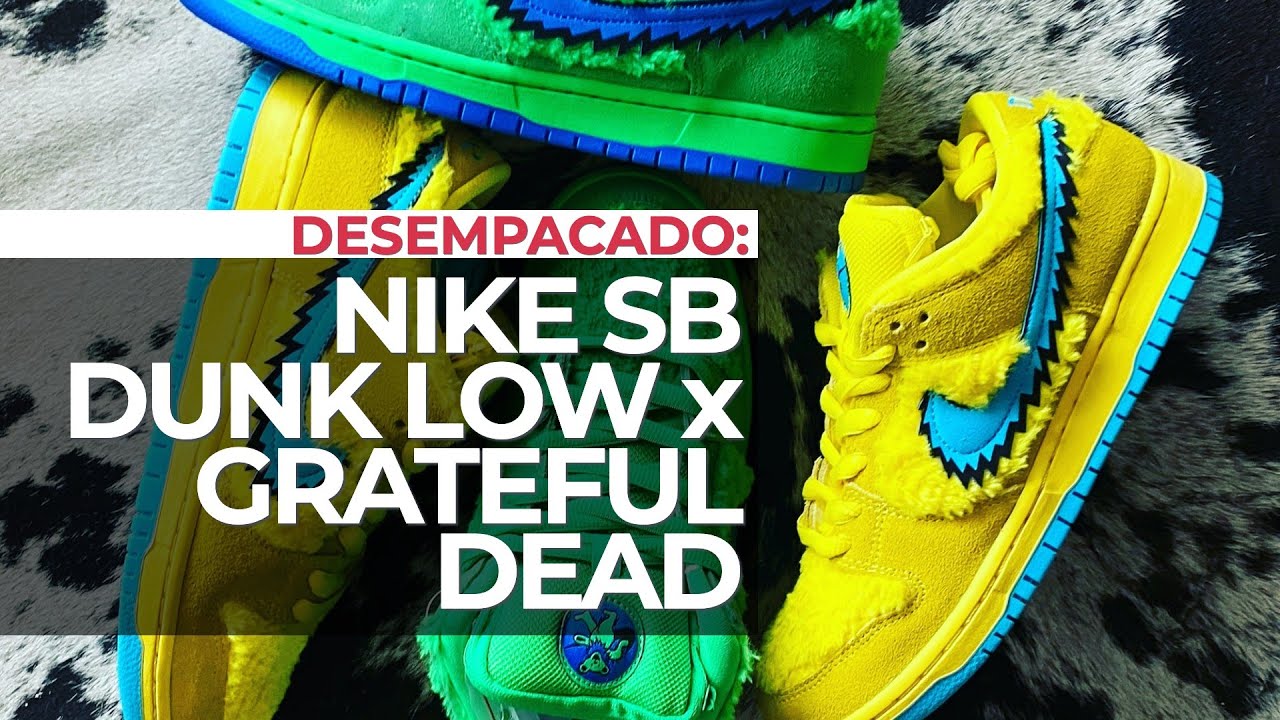 Desempacado: Nike SB Dunk Low x Grateful Dead - YouTube