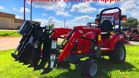Worksaver Electric Grapple for Compact Tractors