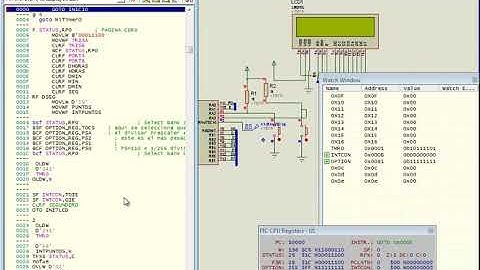Reloj Interrupción timer0 LCD 2 Pic