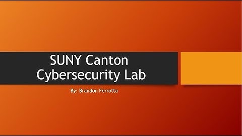 Cybersecurity Lab Design