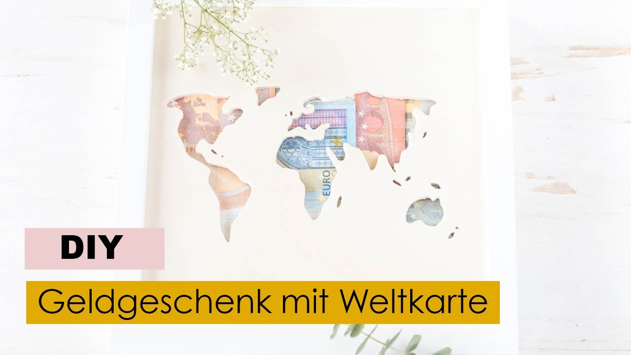 Diy Geldgeschenk Zur Hochzeit Basteln Weltkarte Aus Holz Ikea Hack Youtube