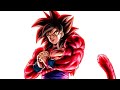 How to draw goku ssj 4 step by step #dragon ball
