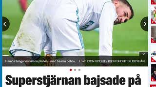 Fotbollsproffset Sergio Ramos Bajsade På Sig Under Match.
