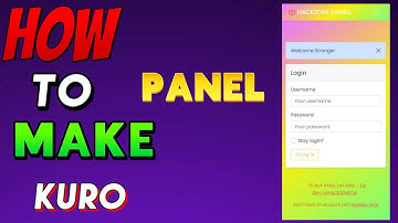 How To Create Kuro Panel | How Make Your Own Kuro Panel | Generate Unlimited Key || Kuro Panel Setup