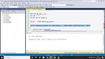 78.COMPOUND OPERATORS  IN SQL