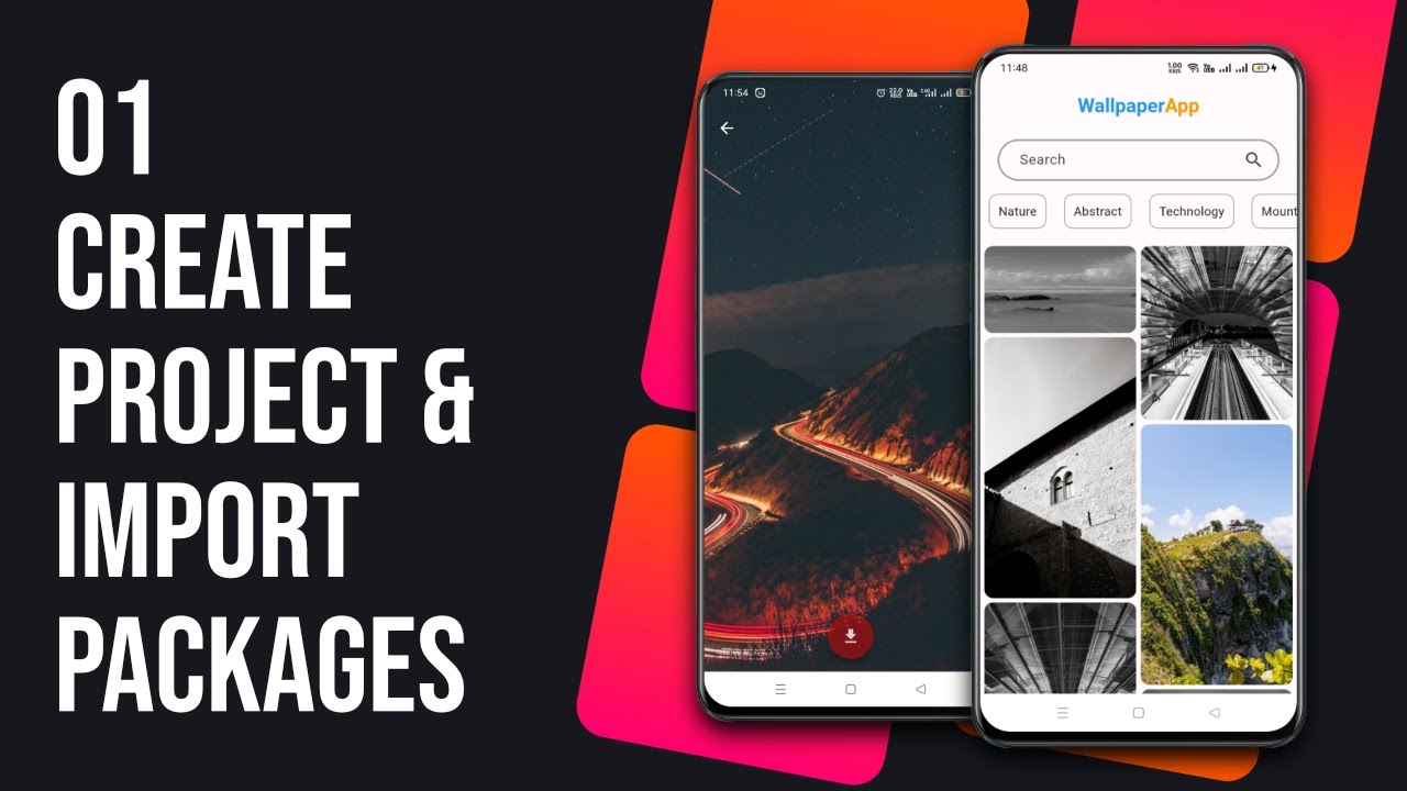 01 - Create Project & Import Packages For Wallpaper App - YouTube
