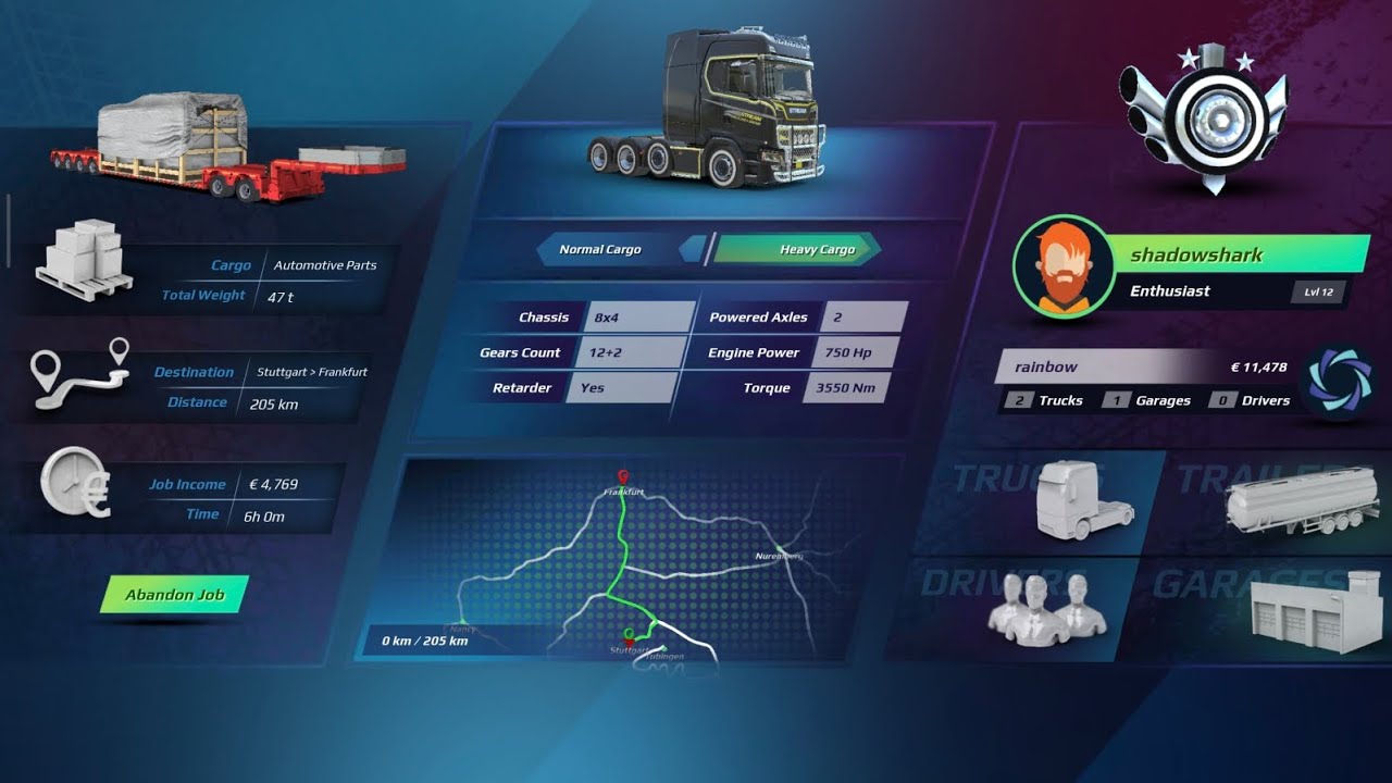 Truckers of europe 3 | Automotive parts | 47T | 205KM | Heavy cargo | Finel episode 