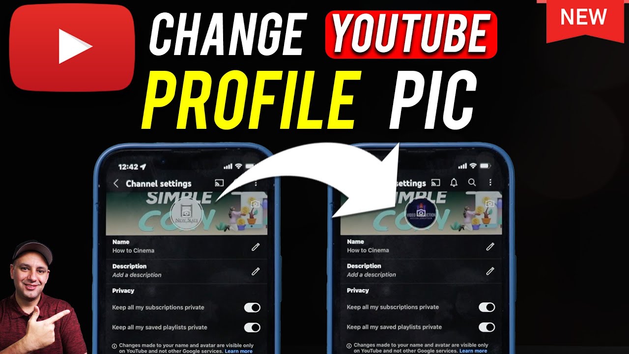 How To Change YouTube Profile Picture On iPhone - YouTube