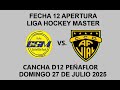 LIGA HOCKEY MASTER, FECHA 12: ESTUDIANTIL SAN MIGUEL VS. FERNÁNDEZ VIAL