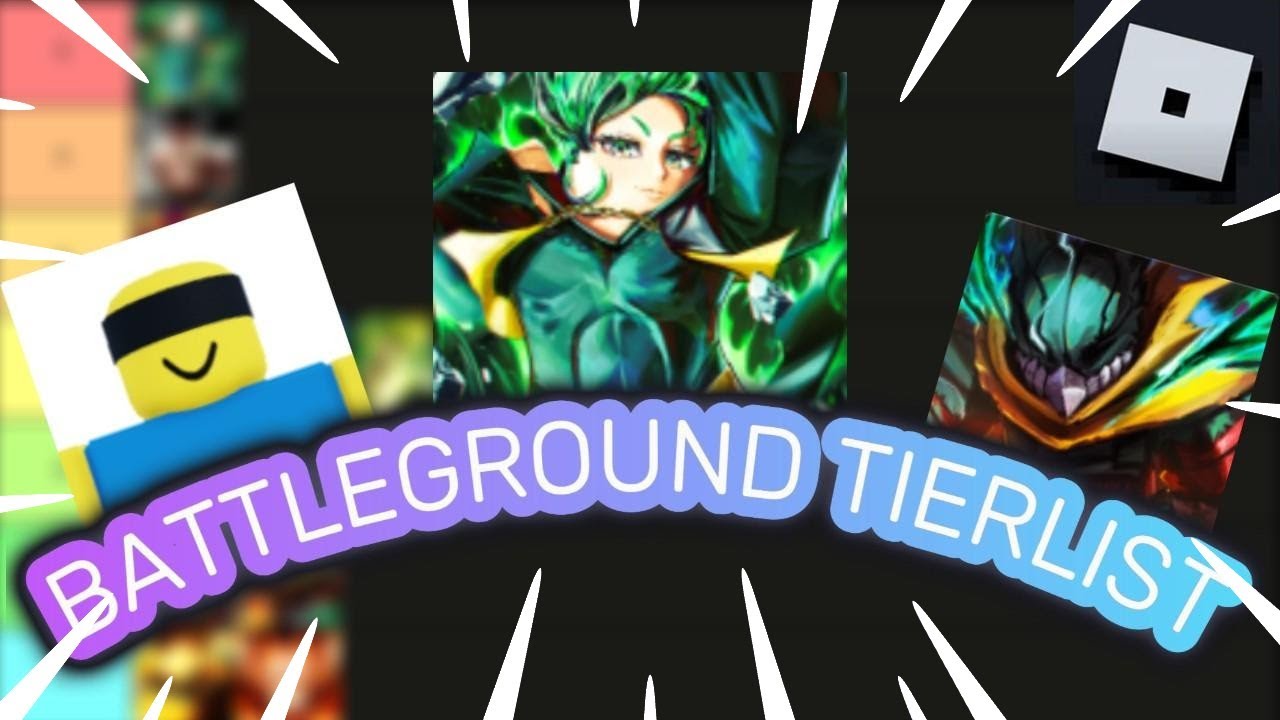 Roblox BATTLEGROUND TIERLIST!!