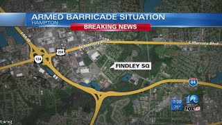 Police working armed barricade situation in Hampton