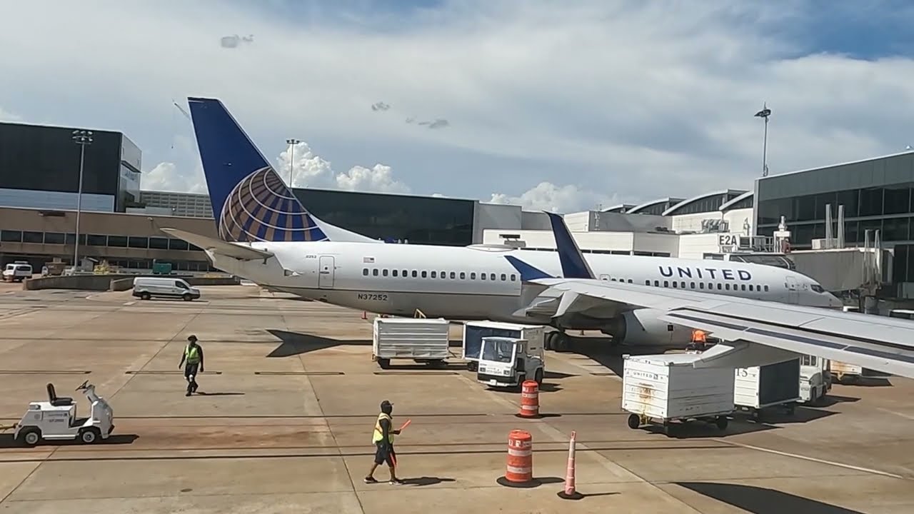 (1080p60) Los Cabos to Houston - Airbus A320-200 United Airlines