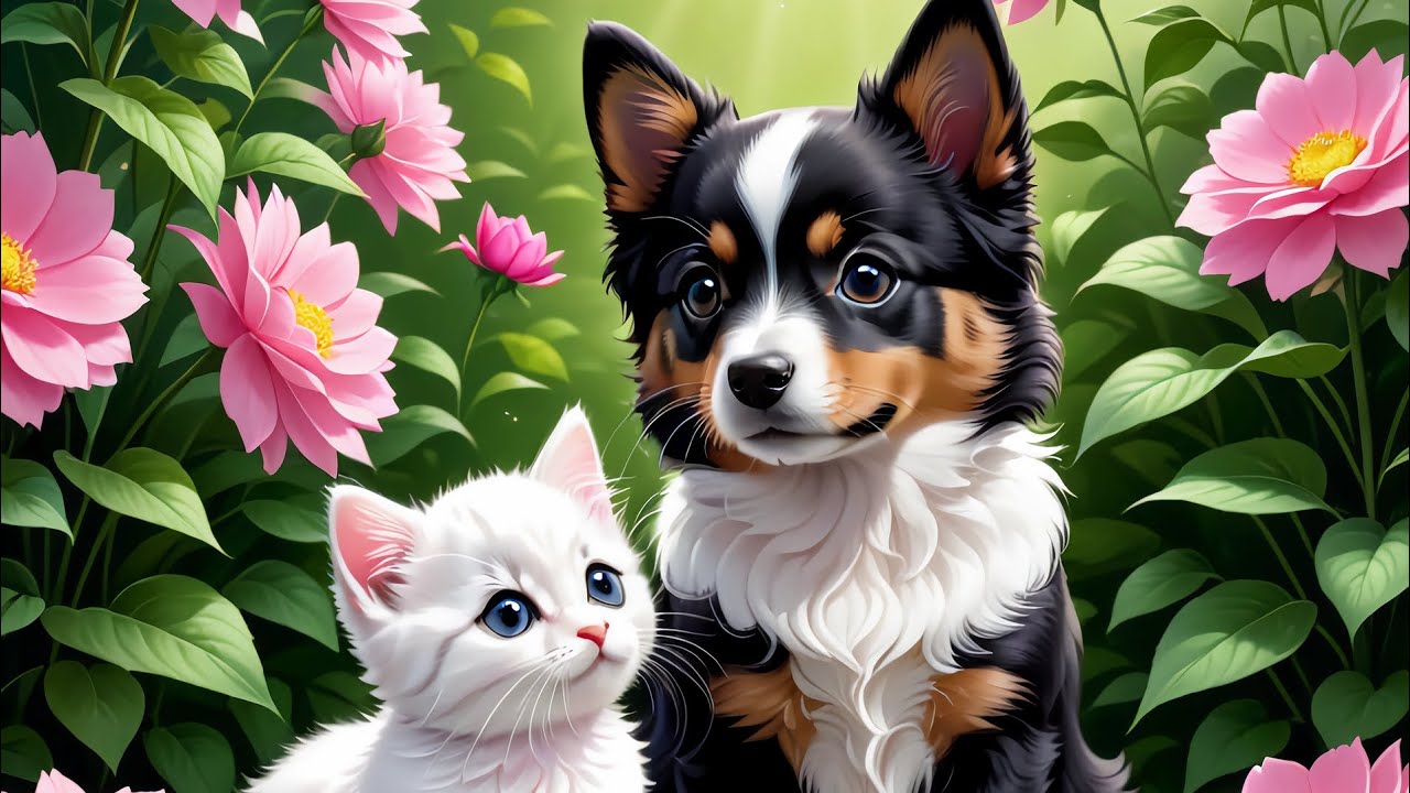 Sweet Cats and Dogs.Dogs and Sweet Cats playing.Cute Cats and Dogs. YouTube