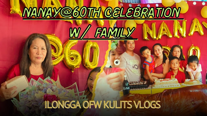Surpresa para kay INA | Nanay 60th Simple Celebration| ilongga ofw kulits VLOGS