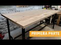 Construir una MESA de MADERA nativa y METAL - Parte 1