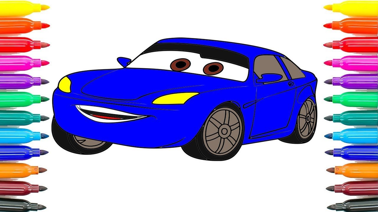 How To Draw Cars Bob Cutlass Coloring Pages How To Paint Cars Bob Cutlass Funny Coloring Book