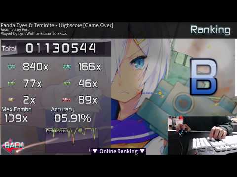 osu! | Highscore // Game Over [7.33★] MOUSE LIVEPLAY 85.91% B PASS