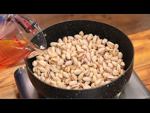 پسته خام بگیر تو خونه شور کن تمیز بدون میکروب آموزش کامل تمام نکات