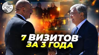 Казахстан встречает президента Азербайджана Ильхама Алиева