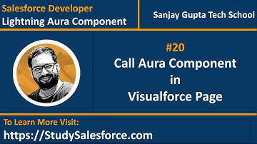 20 How to call Lightning Aura Component in Visualforce Page | Lightning Component Development Videos