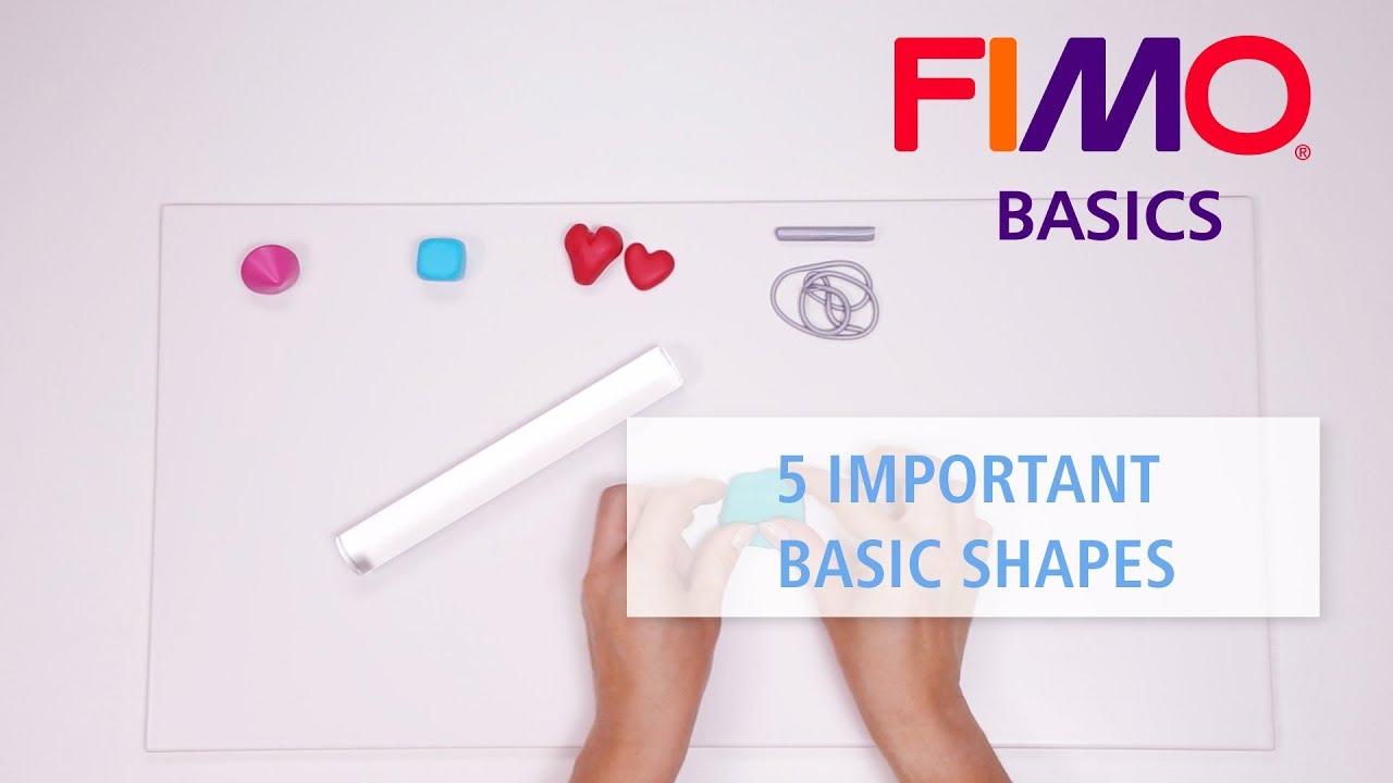 FIMO - 5 important Basic Shapes - FIMO BASICS Tutorial (english