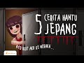 5 cerita hantu seram jepang onryo rokurokubi jinmenken kuchisakeonna hanakosan japanese tale