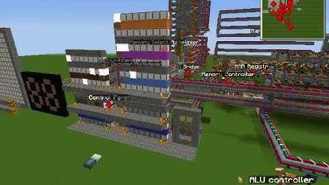 Minecraft Redpower2 16 bits computer WIP, part 4